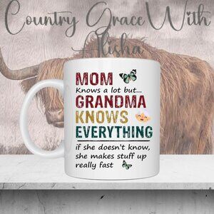 Grandma Knows Everything Ceramic Coffee Mug Tea Cup